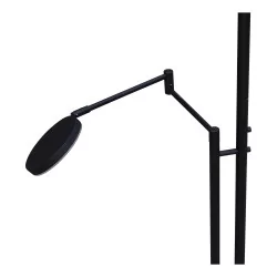 A black LED floor lamp with its LED reading arm