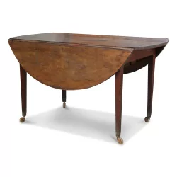 A walnut executive dining table