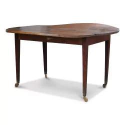 A walnut executive dining table