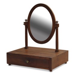 Un psyché directoire en noyer