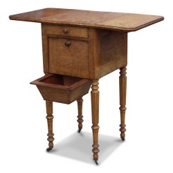 A Napoleon III worker in burr walnut