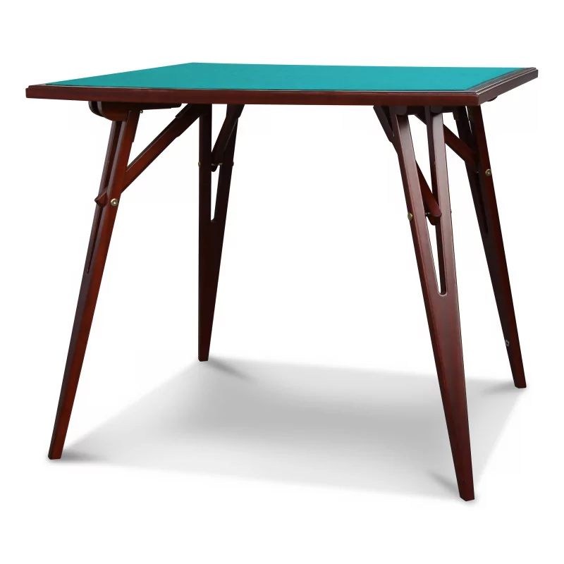 A mahogany game table with a double-sided top. - Moinat - Bridge tables, Changer tables