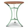 Une table de jardin ronde pied métal vert - Moinat - Tables