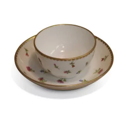 A \"Martin Nyon\" porcelain bowl and saucer