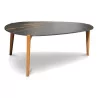 A tripod coffee table with ceramic top - Moinat - Tables