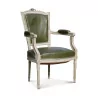 A pair of green leather convertibles - Moinat - Armchairs