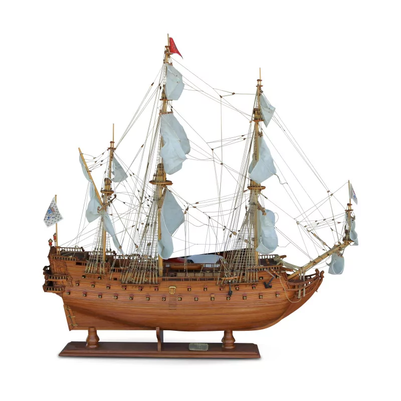 A wooden ship model - Moinat - Decorating accessories
