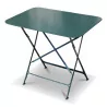 Une table de jardin rectangulaire en fer forgée vert - Moinat - Tables