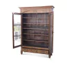 A walnut showcase, five shelves and a drawer - Moinat - Bookshelves, Bookcases, Curio cabinets, Vitrines