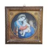 Un médaillon "Femme aux deux enfants" - Moinat - Miniatures - Médaillons