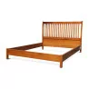 a walnut-stained beech bed including headboard - Moinat - Bed frames