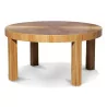 A round side table in straw marquetry - Moinat - Coffee tables
