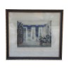 Ein Stich \"Arbeitszimmer von Frédéric César de la Harpe\" - Moinat - Gravüren