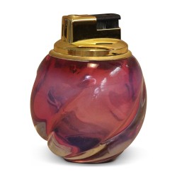 Фиолетовая стеклянная зажигалка Venini.