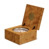 Une horloge de voyage "Timeton Quartz"en bois d’orbe - Moinat - Accessoires de décoration