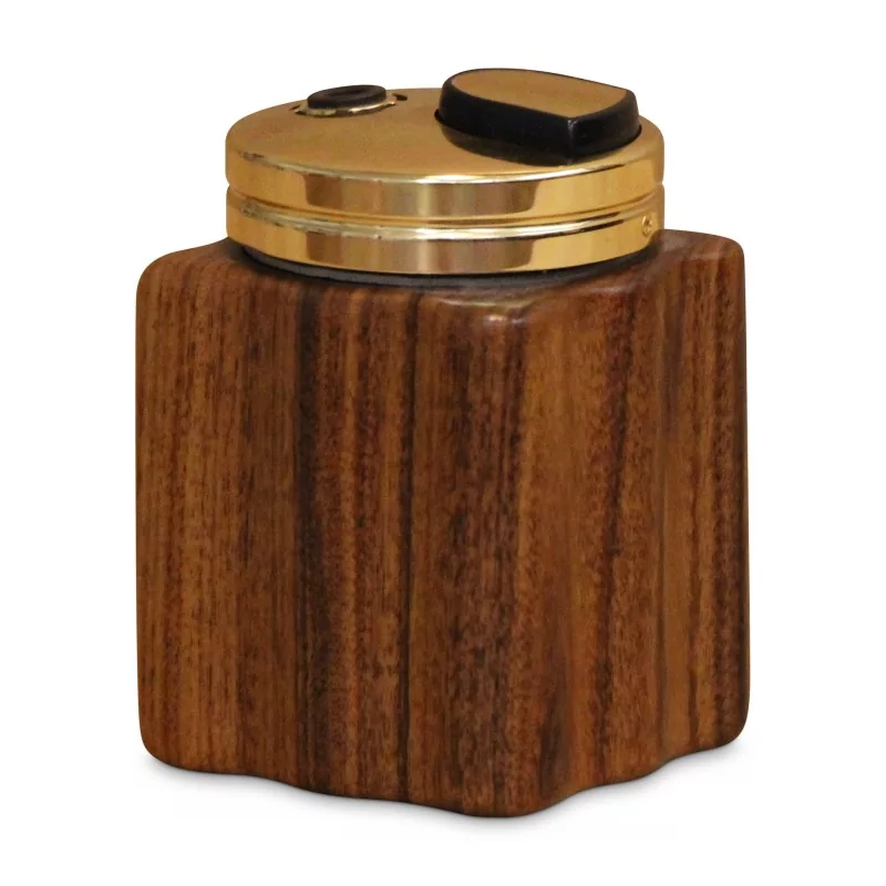 A rectangular RO-EL lighter in precious wood. Italy - Moinat - Decorating accessories