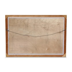 A poster board with frame