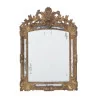 Un miroir à parecloses d’époque Régence en bois sculpté - Moinat - Glaces, Miroirs