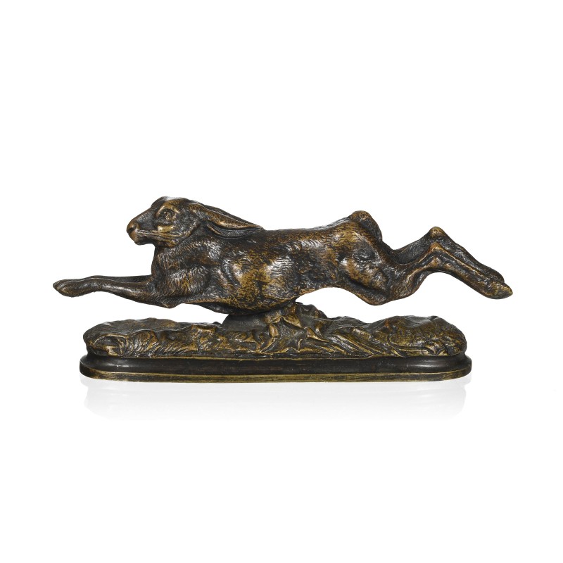 un bronze "Lièvre en course" - Moinat - Bronzes un bronze "Lièvre en course" - Moinat - Bronzes