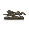 un bronze "Lièvre en course" - Moinat - Bronzes