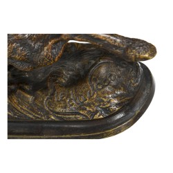 un bronze "Lièvre en course"