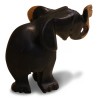 Un petit éléphant sculpé en bois d’ébène à deux tons - Moinat - Accessoires de décoration