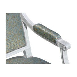 A pair of Louis XVI style armchairs