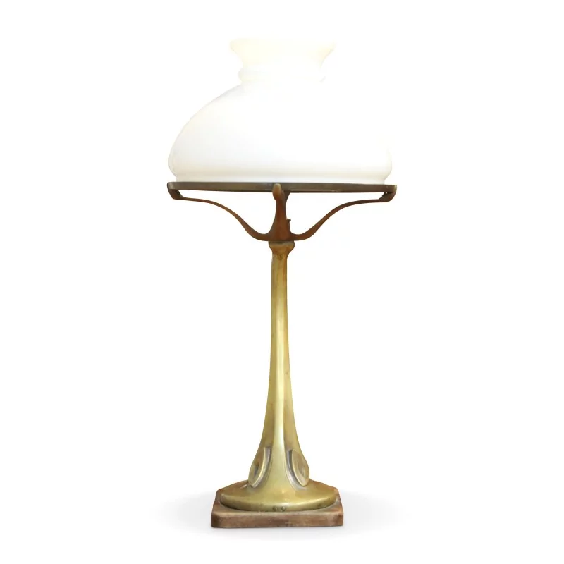 Une lampe Liberty en bronze deux lumières - Moinat - Lampes de table