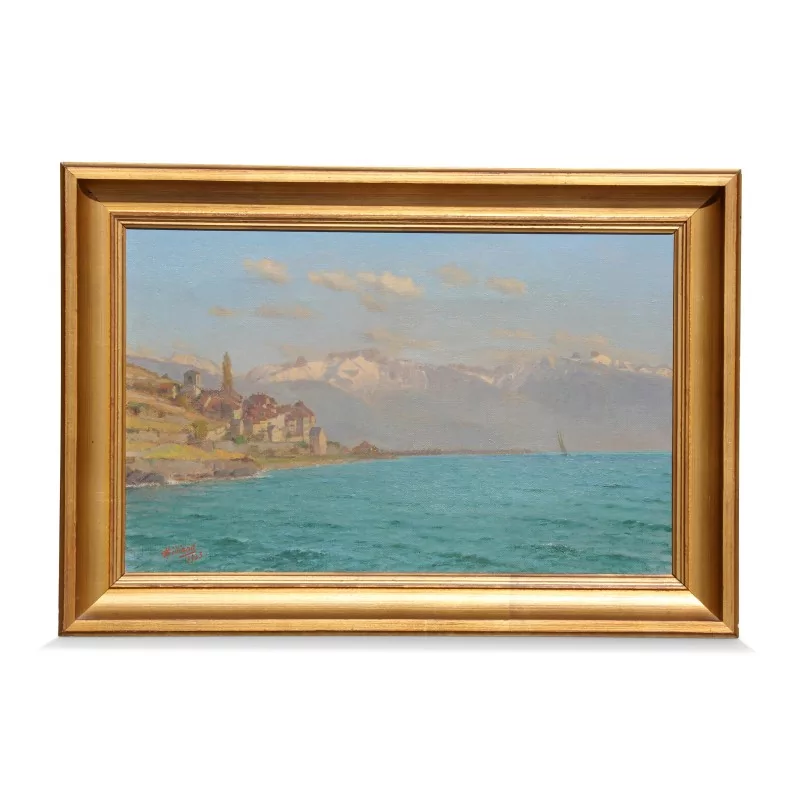 一幅布面油画，署名文森特·吉利安 - Moinat - 画 - 景观