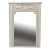 A white patina wood frame mirror - Moinat - Mirrors