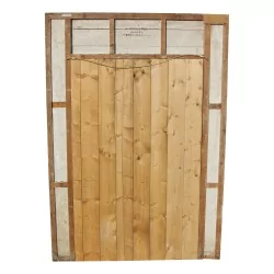 Un miroir cadre bois patine blanc