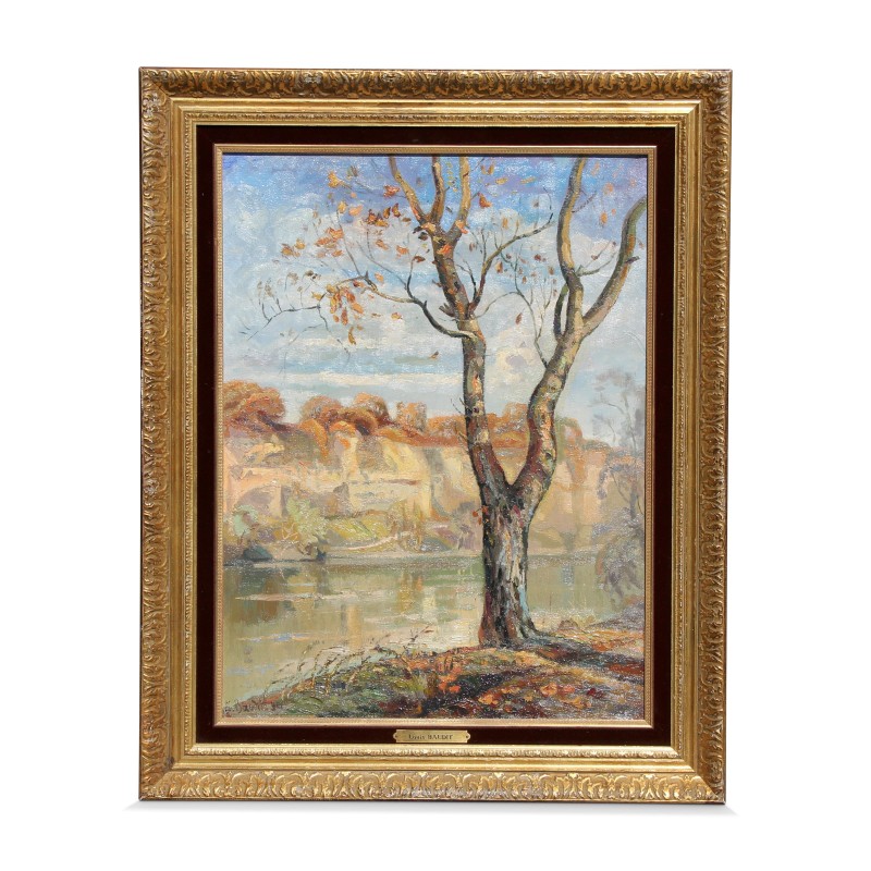 A work \"The junction\" signed Louis Baudit - Moinat - Painting - Landscape A work \"The junction\" signed Louis Baudit - Moinat - Painting - Landscape
