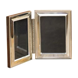 A double photo frame (6 x 9 cm) PERL in 925 silver