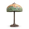 Un lampe style Tiffany Coquelicot en verre et plomb - Moinat - Lampes de table