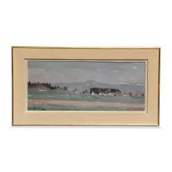 A \"View of Cottens\" painting by Armand Rouiller