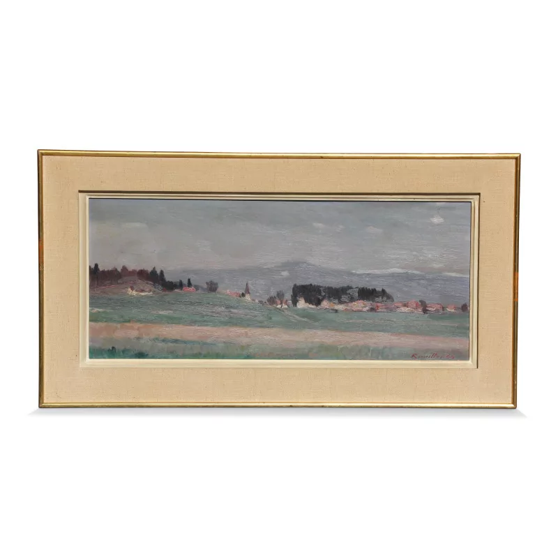 A \"View of Cottens\" painting by Armand Rouiller - Moinat - Painting - Landscape