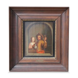 A painting \"the man and the maid\"