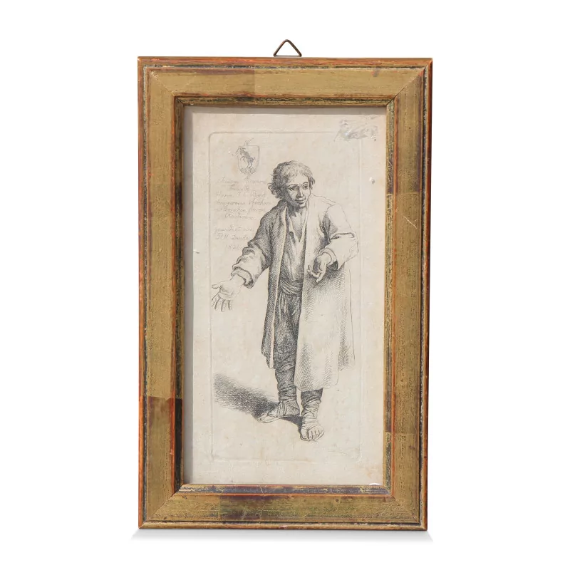 An etching \"Beggar\", Von Danker - Moinat - Prints, Reproductions