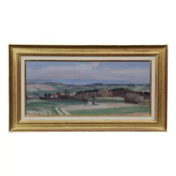A painting \"The countryside\" signed Armand Rouiller