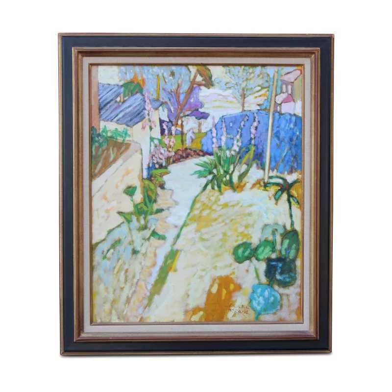 画作《弗拉维恩花园》署名皮埃尔·莫朗 - Moinat - 画 - 景观