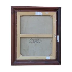 画作《弗拉维恩花园》署名皮埃尔·莫朗