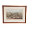 An engraving \"Scene of hunting with hounds\" - Moinat - Prints, Reproductions