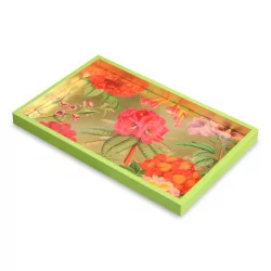 A lacquered “Jefferson’s Garden Study” vanity tray