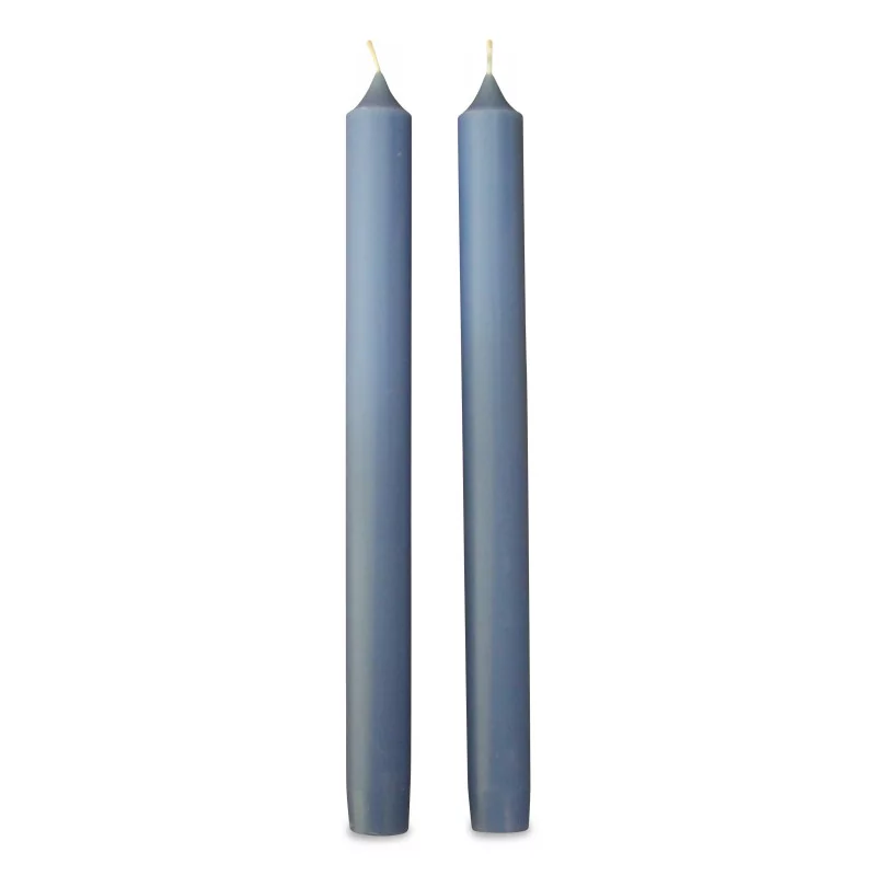 A pair of \"Parisian blue\" candles - Moinat - Decorating accessories