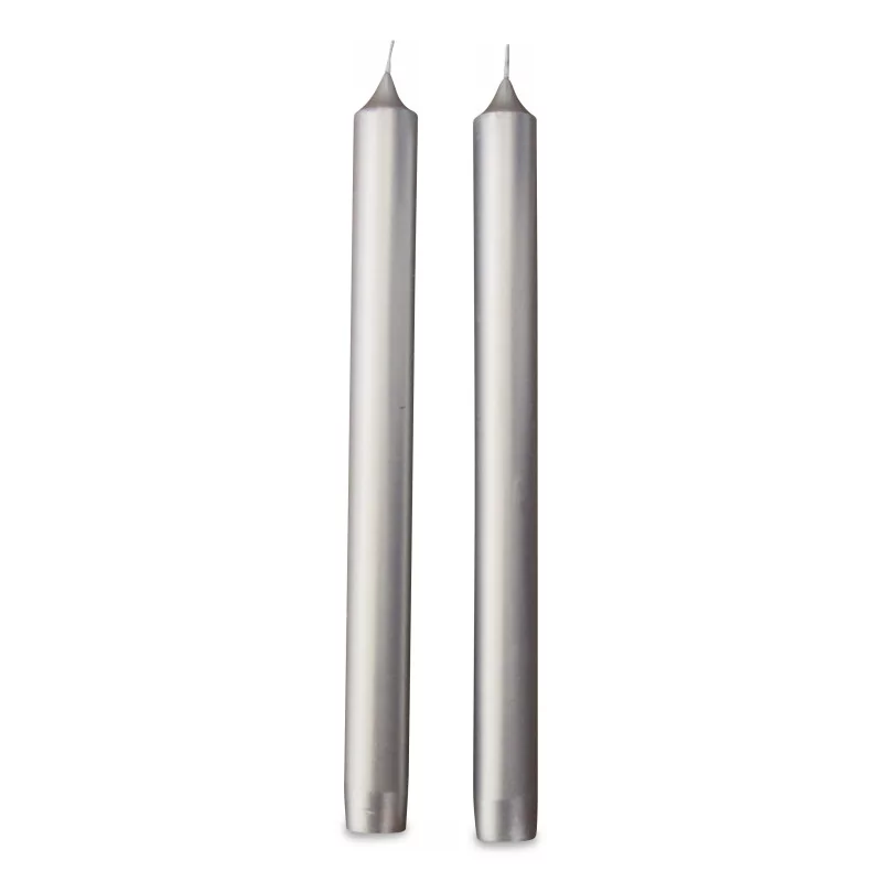 A pair of “Silver” Candles - Moinat - Decorating accessories