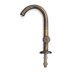 A bronze tap for basin or sink