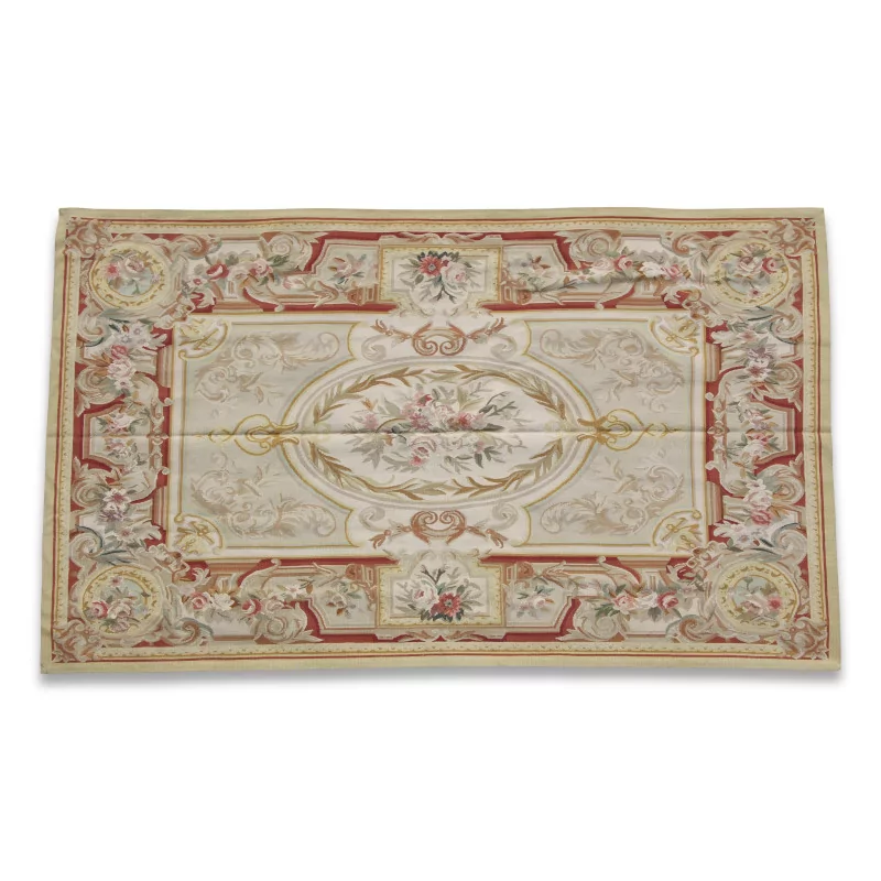 ein handgewebter Teppich im Aubusson-Design 212 R - Moinat - Teppiche