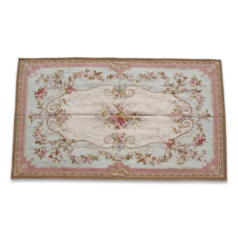 Ein handgewebter Teppich im Aubusson-Design 138 - Moinat - Teppiche