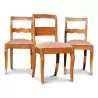 Three Louis Philippe chairs in walnut - Moinat - Chairs