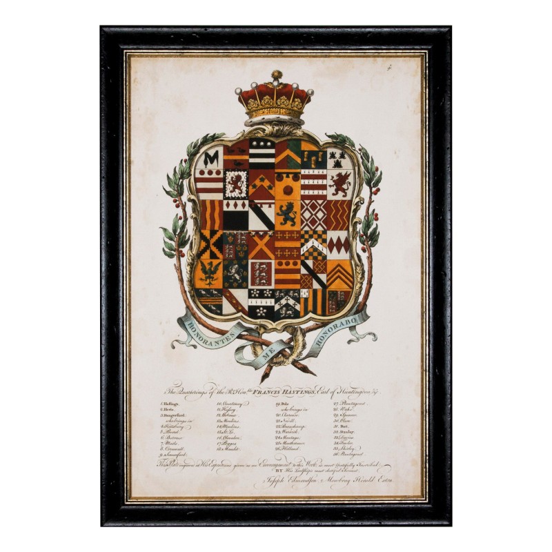 Ein „edmondson heraldisches“ Gemälde unter Glas - Moinat - Gemälden - Verschieden Ein „edmondson heraldisches“ Gemälde unter Glas - Moinat - Gemälden - Verschieden